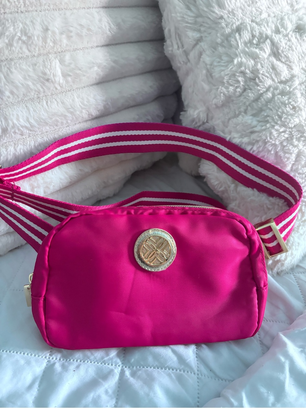 Lily Pulitzer Jeanie belt bag- Hot Pink Women's Crossbody Belt Bag